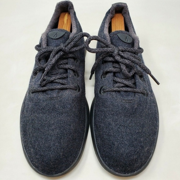 Allbirds Men's Wool Runners Charcoal Gray Natural Black Lace-Up Washable Size 11 - Picture 8 of 11